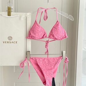 Versace Vibrant Pink Bikini Set